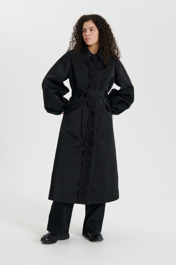 Aveline Canvas Coat Black