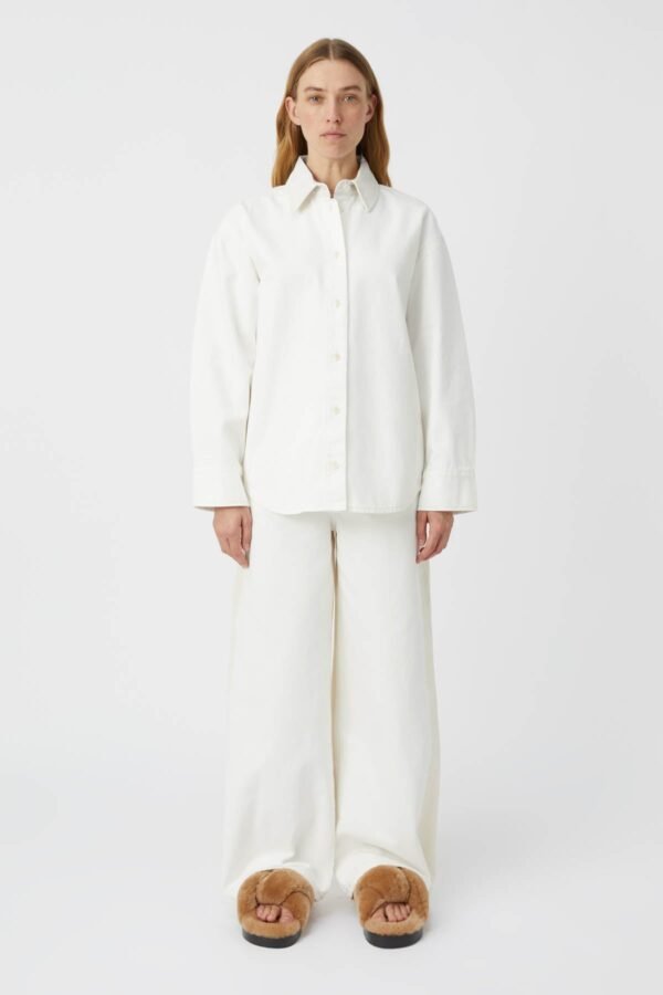 Zaira Denim Shirt White