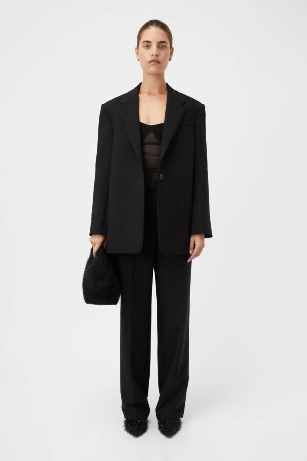 Crescent Oversized Blazer Black