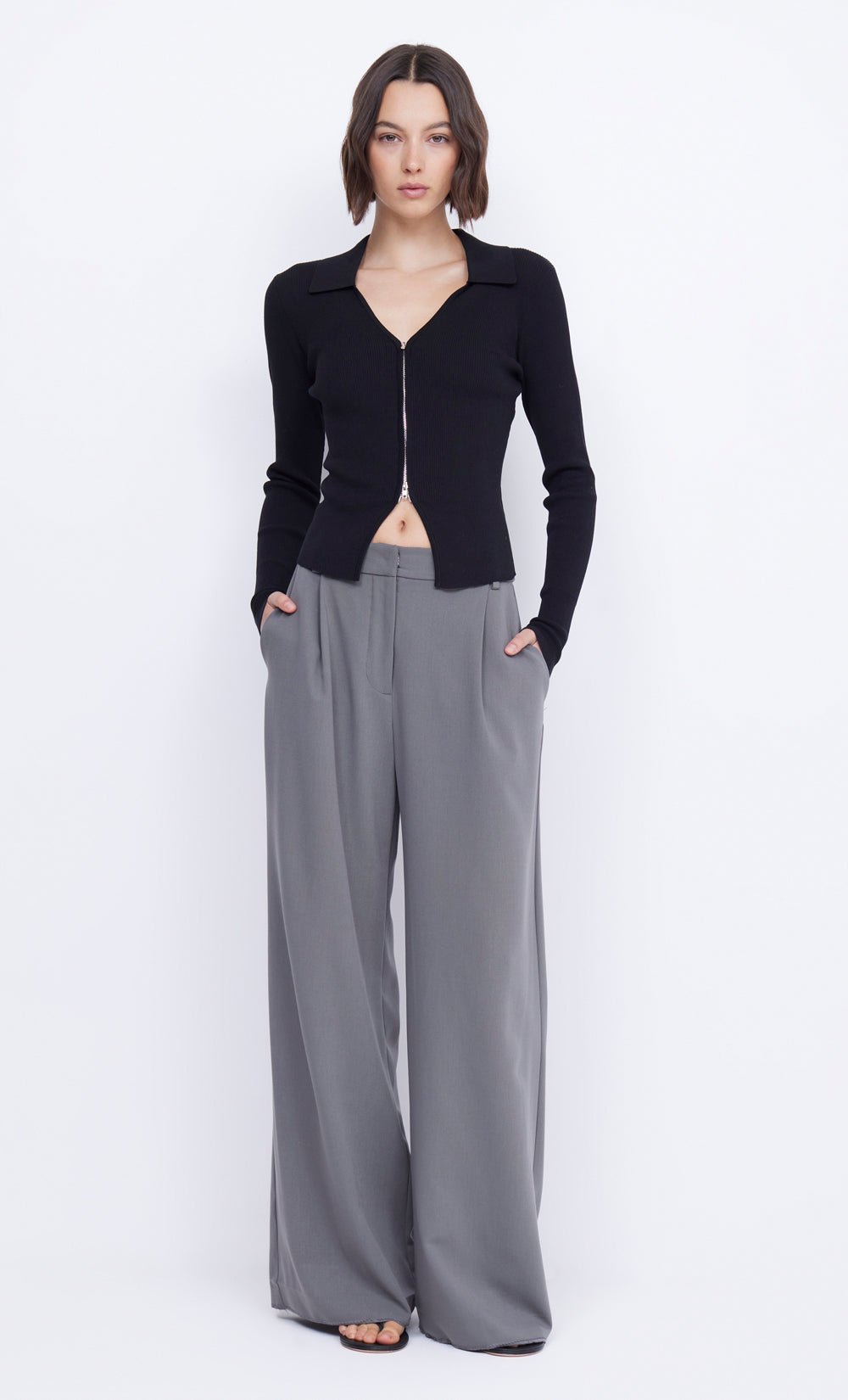 bec-bridge-imrie-zip-knit-cardigan-black_5 bec-bridge-imrie-zip-knit-cardigan-black_5